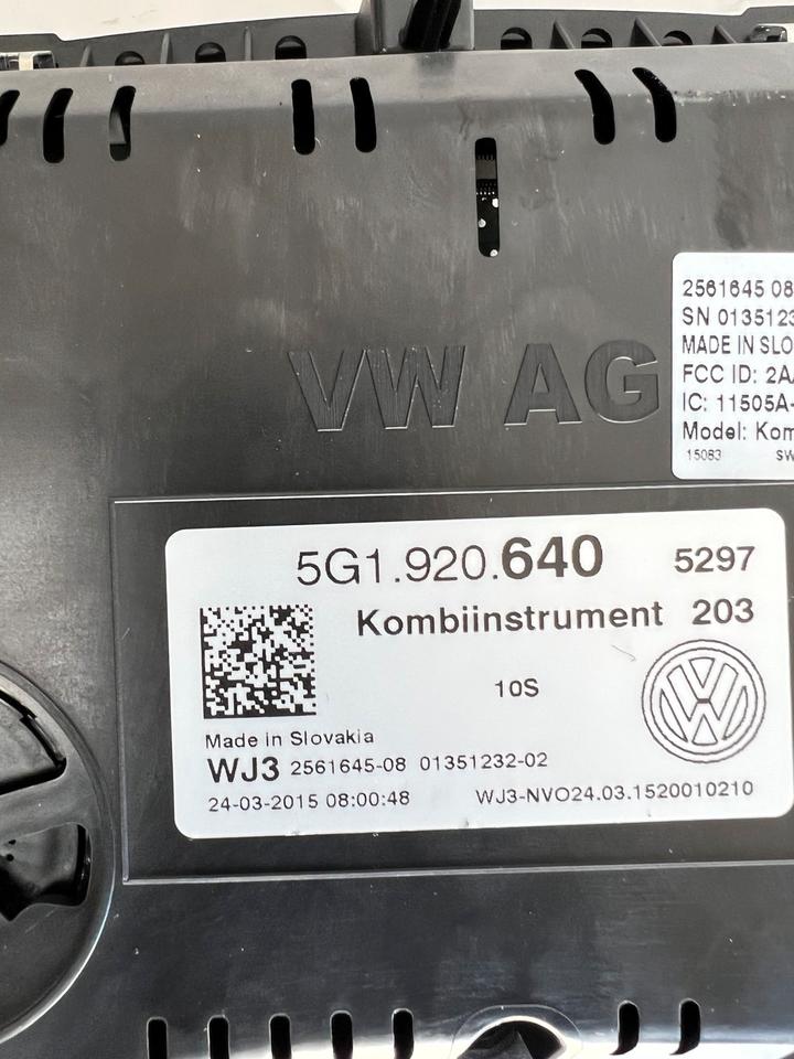 VW Golf 7 VII Tacho Tachometer Kombiinstrument 5G1920640 – Bild 7