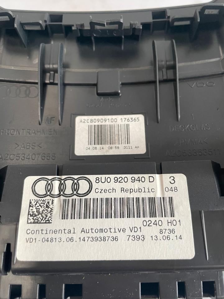 Audi Q3 8U Tacho Tachometer Kombiinstrument 8U0920940D – Bild 7