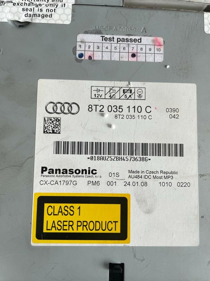 Audi A4 B8 A5 8T CD Laufwerk DVD Player Navigation 8T2035110C – Bild 5