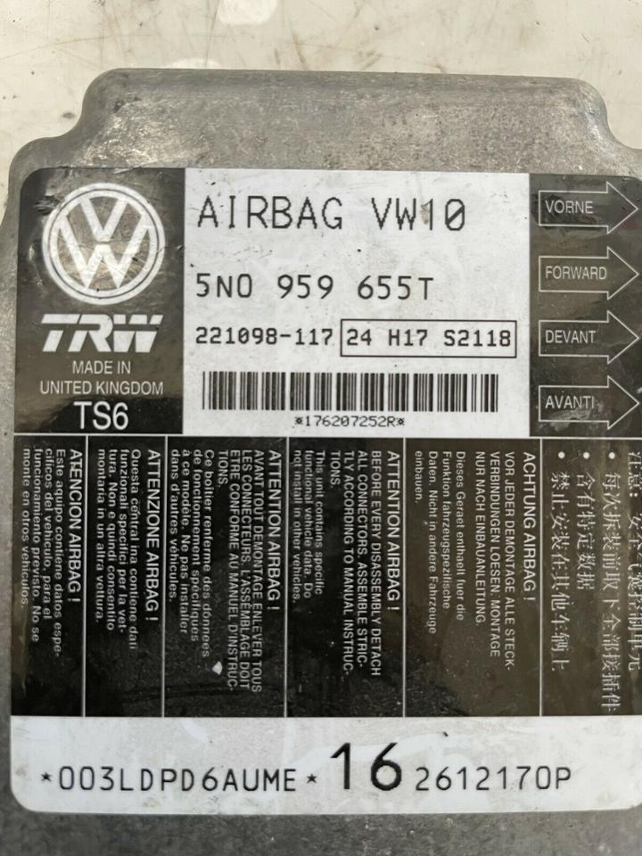 VW Passat Tiguan 5N Airbagsteuergerät Steuergerät 5N0959655T – Bild 5