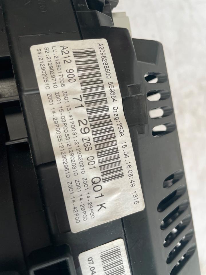 Mercedes E Klasse W212 Tachometer Kombiinstrument A2129007129 – Bild 7