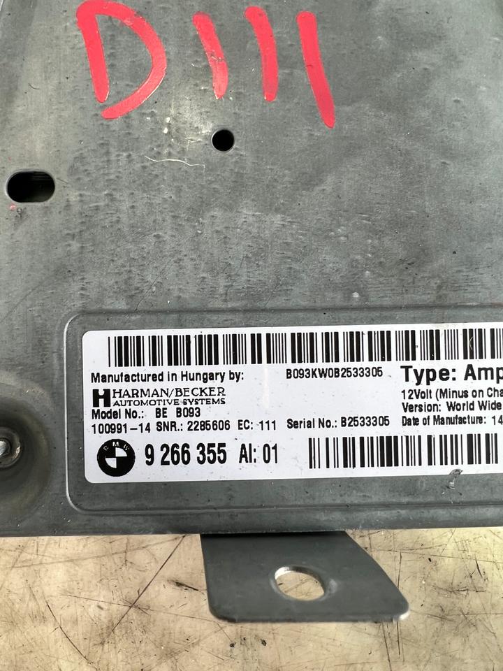 BMW 5er F10 F11 HiFi Lautsprechersystem Verstärker 9266355 – Bild 3