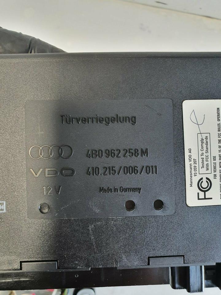 Audi A6 Türverriegelung Steuergerät VDO Mannesmann 4B0962258M – Bild 3