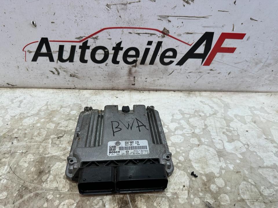 VW Passat B6 BWA 2.0 TFSI Motorsteuergerät Steuergerät 3C0907115