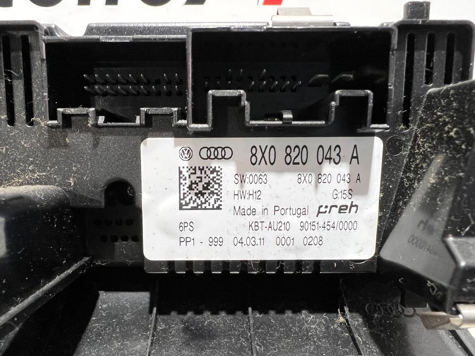 Audi A1 8X Klimabedienteil Heizung Bedienteil 8X0820043A – Bild 5