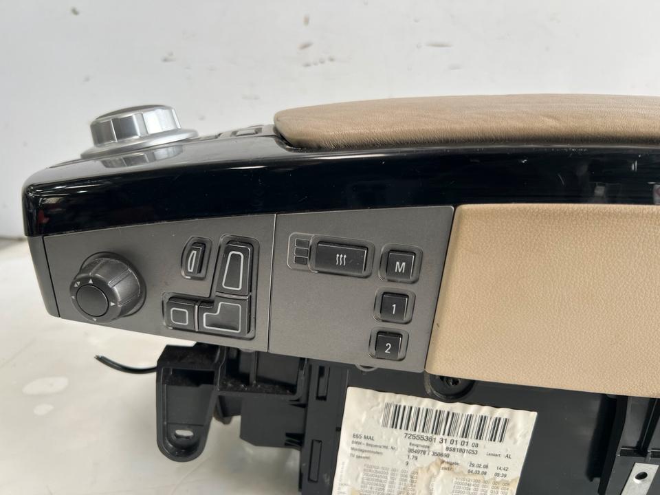 BMW 7er E65 Mittelkonsole Mittelarmlehne Armlehne Ablagefach – Bild 6