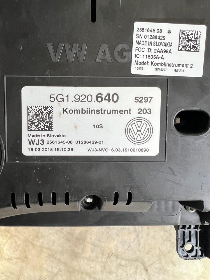 VW Golf 7 VII Tacho Tachometer Kombiinstrument 5G1920640 – Bild 5