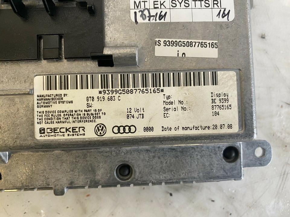 Audi A4 B8 8K Display Bildschirm Navi 8T0919603C – Bild 5