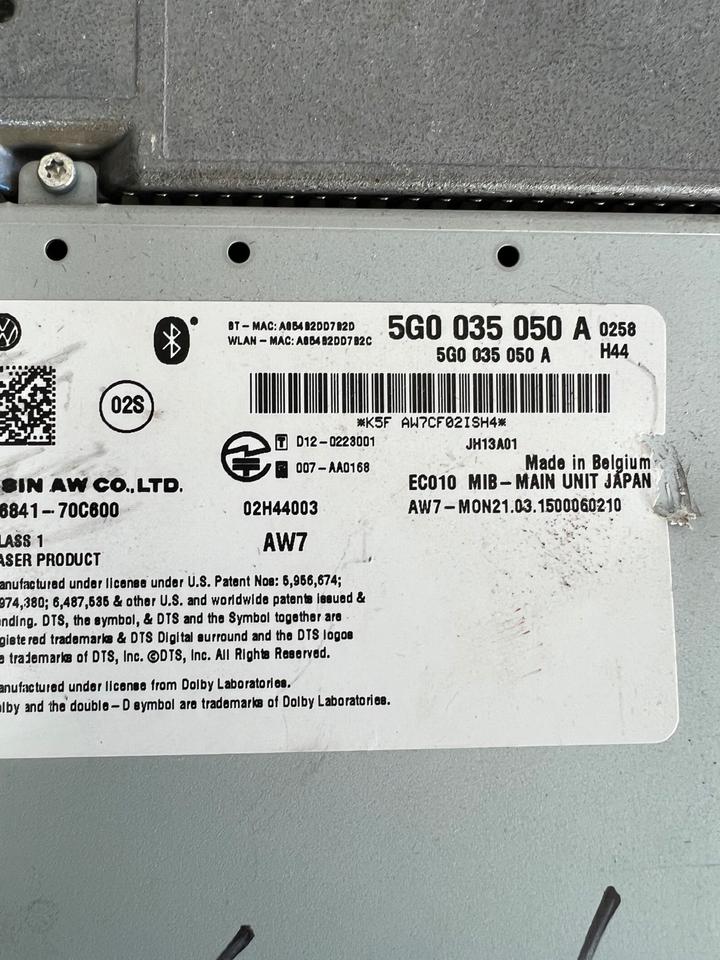 VW Golf 7 VII Steuergerät Infotainment 5G0035050A – Bild 4