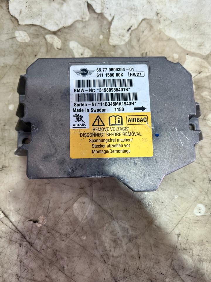 Mini Cooper R55 R56 R57 Airbag Steuergerät Steuermodul 9809354 – Bild 2