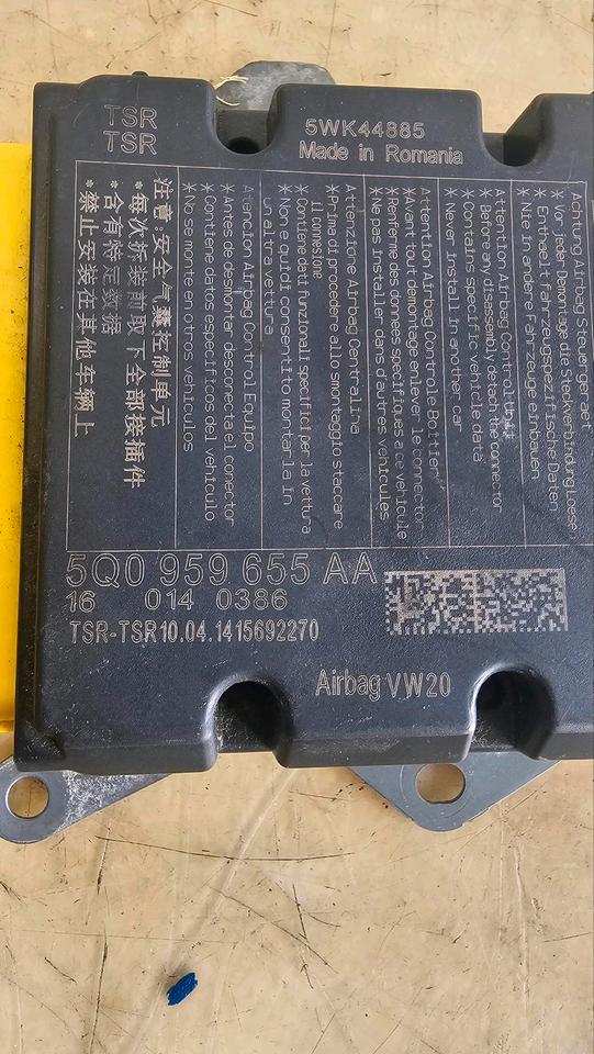 VW Golf 7 VII Steuergerät Airbagsteuergerät Modul 5Q0959655AA – Bild 3
