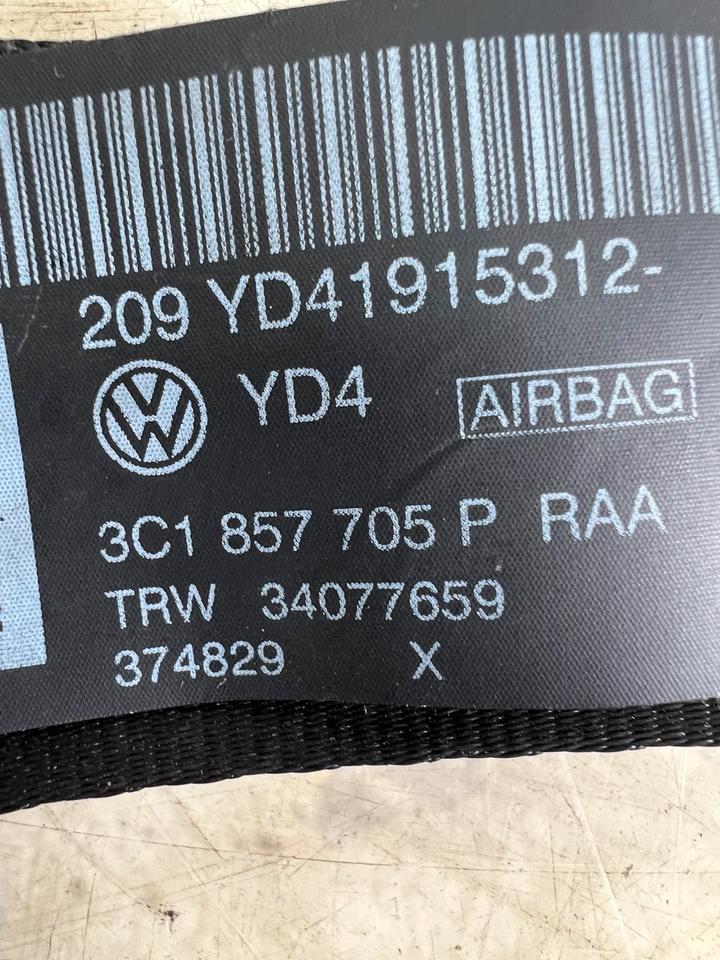 VW Passat CC Sicherheitsgurt Gurt Vorne Links 3C1857705P – Bild 5