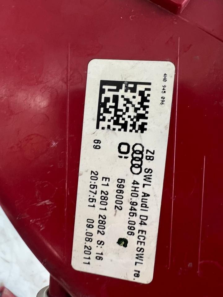 Audi A8 4H Limousine Rückleuchte Heckleuchte Hinten Rechts – Bild 7