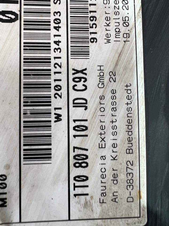 VW Touran 1T3 Frontspoiler Spoiler Stoßstange Vorne 1T0807101JD – Bild 7