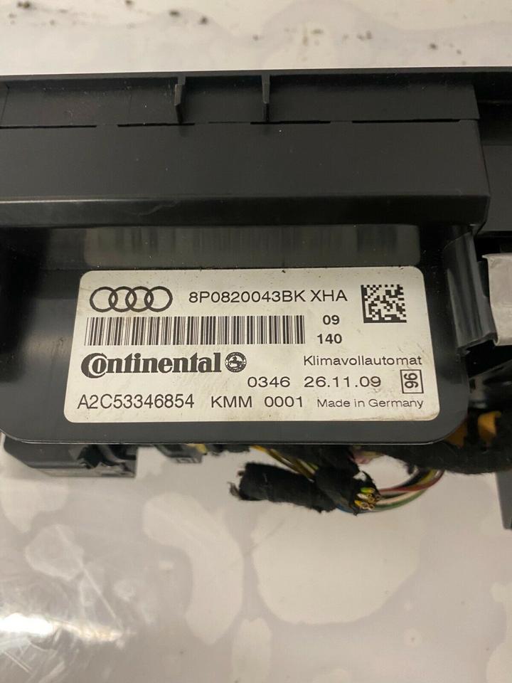 Audi A3 8P Facelift Klima Klimabedidnteil Schaltzentrum 8P0820043 – Bild 6