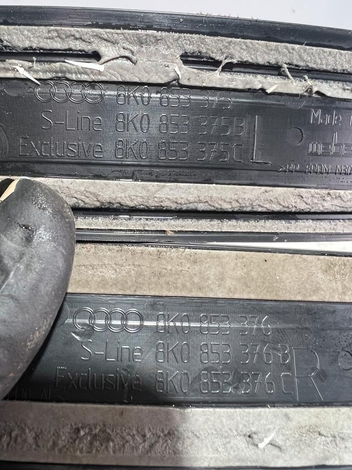 Audi A4 B8 8K S Line Leisten Türleisten 8K0853375 8K0853373 – Bild 5