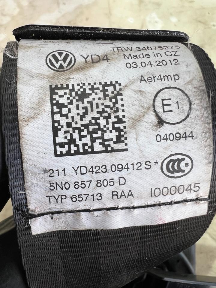 VW Tiguan 5N Sicherheitsgurt Gurt Gürtel Vorne 5N2857706A – Bild 15