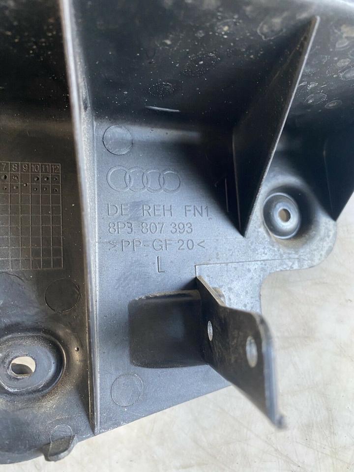 Audi A3 8P Führungen Stoßstangenhalterung Hinten 8P3807393 – Bild 5