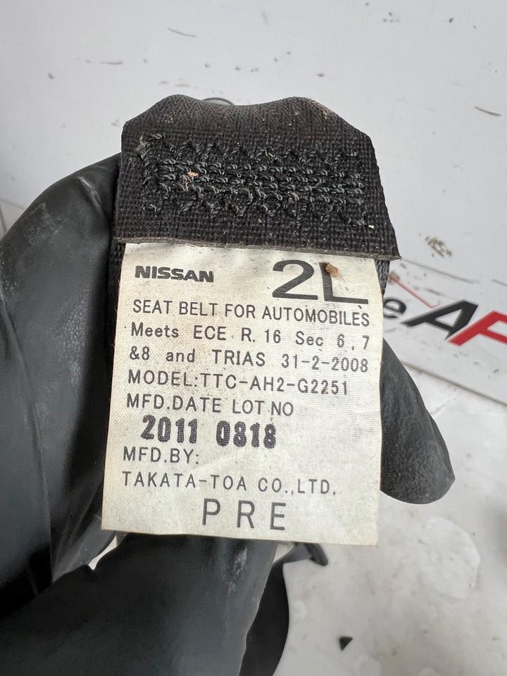 Nissan Micra K13 Sicherheitsgurt Gurt Vorne Gurtschlösser Vorne – Bild 10