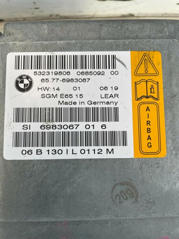 BMW 7er E65 E66 Airbag Steuergerät 6983067 – Bild 4