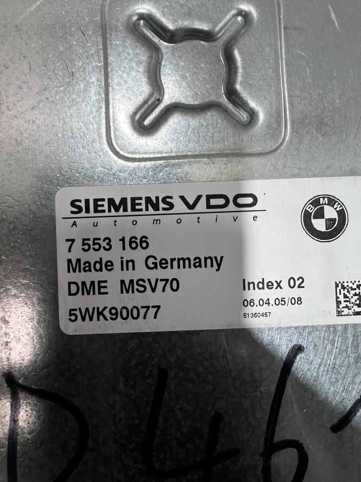 BMW 5er E60 E61 530i N52 DME Motorsteuergerät Steuergerät 7553166 – Bild 3