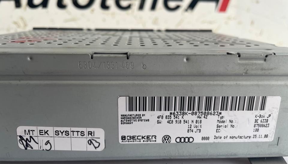 Audi A4 B8 A5 8T Radio Steuergerät Empfangseinheit 4F0035541K – Bild 3