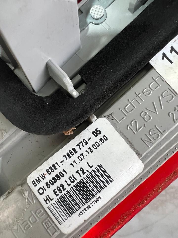 BMW 3er E92 LCI Heckleuchte Rückleuchte Innenleuchte Hinten – Bild 5