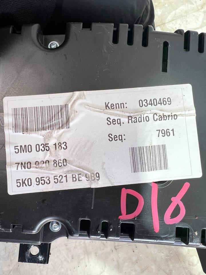 VW Sharan 7N Tacho Tachometer Kombiinstrument 7N0920860 – Bild 5