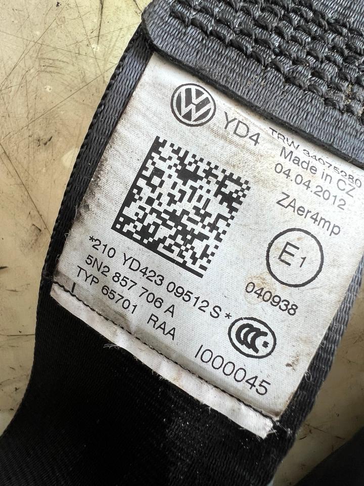 VW Tiguan 5N Sicherheitsgurt Gurt Gürtel Vorne 5N2857706A – Bild 7