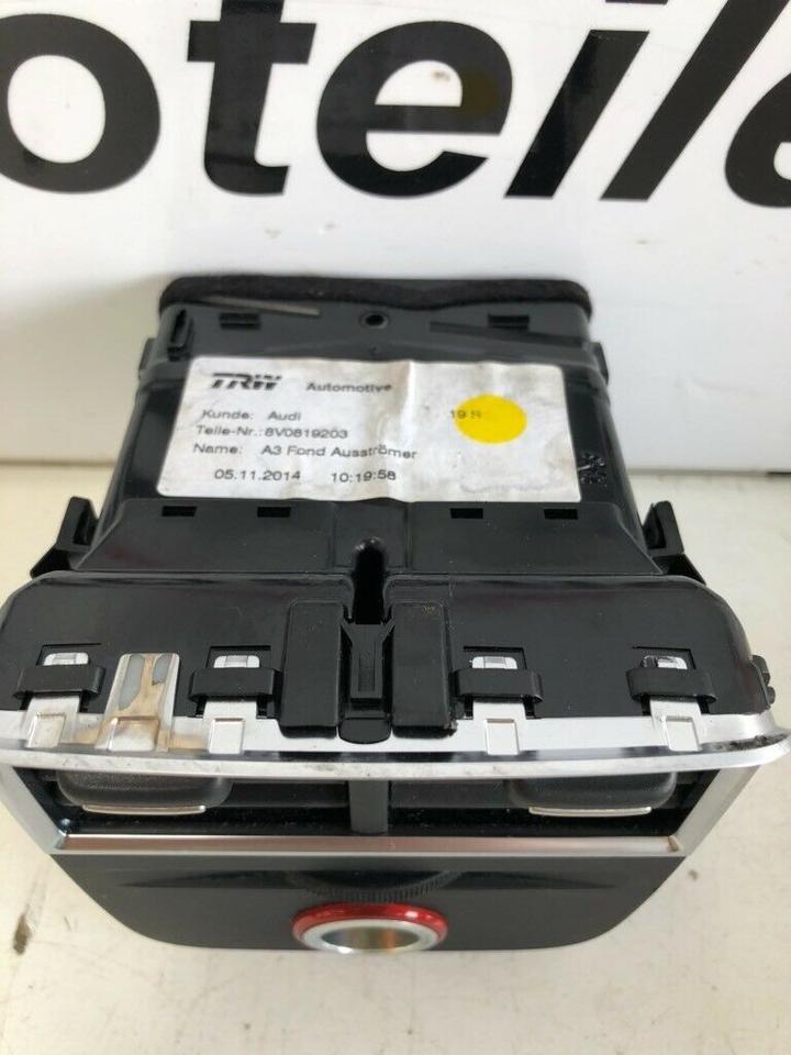 Audi A3 8V Luftdüse Luftdusche Ausströmmer hinten 8V0819203 – Bild 3