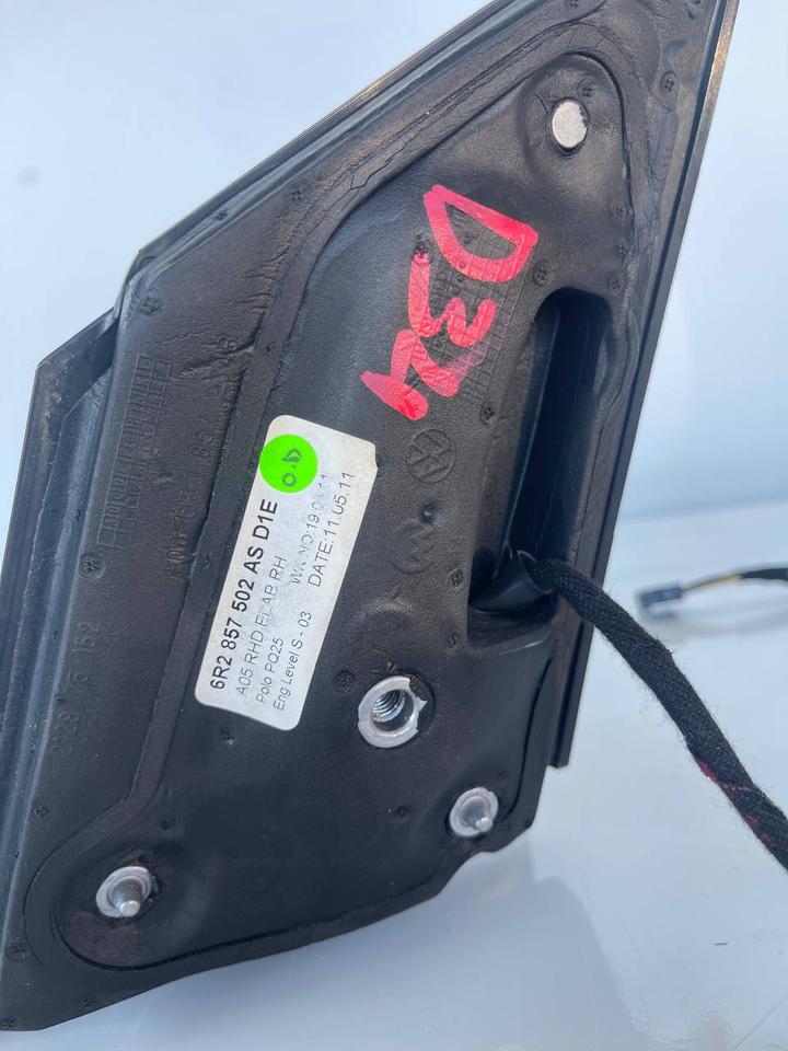 VW Polo 6R Außenspiegel Spiegel Vorne Rechts LD1E – Bild 3