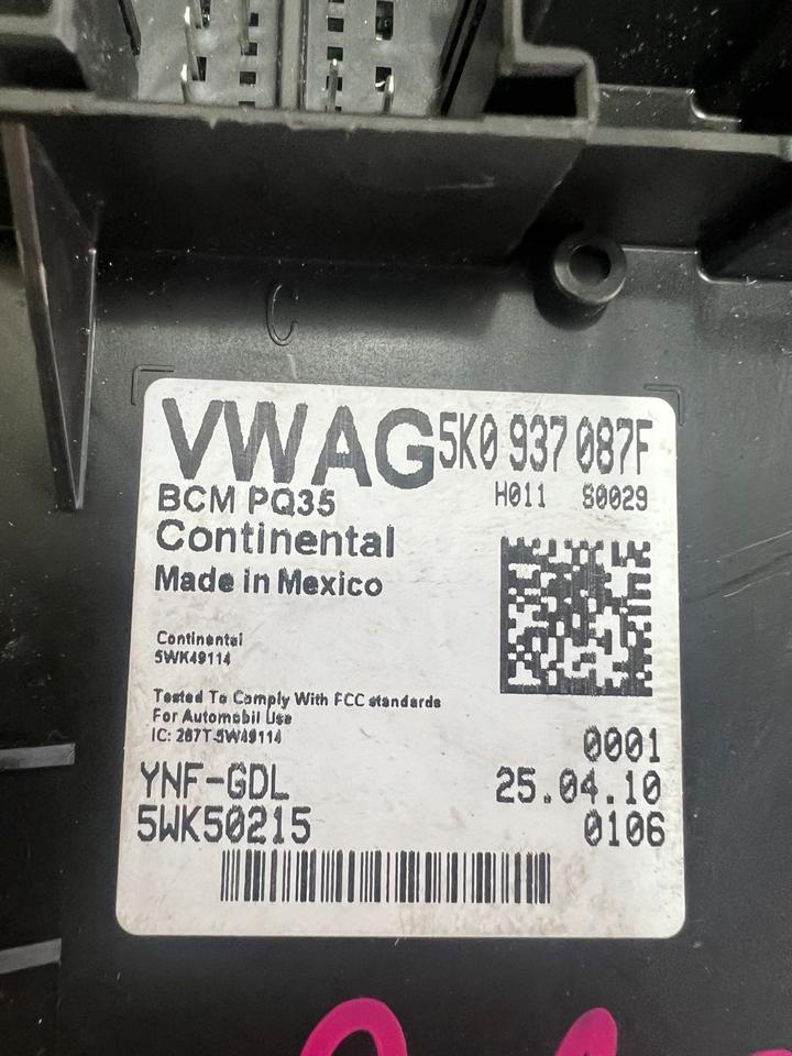 VW Golf Touran 1T2 Bordnetzsteuergerät Steuergerät 5K0937087F – Bild 4