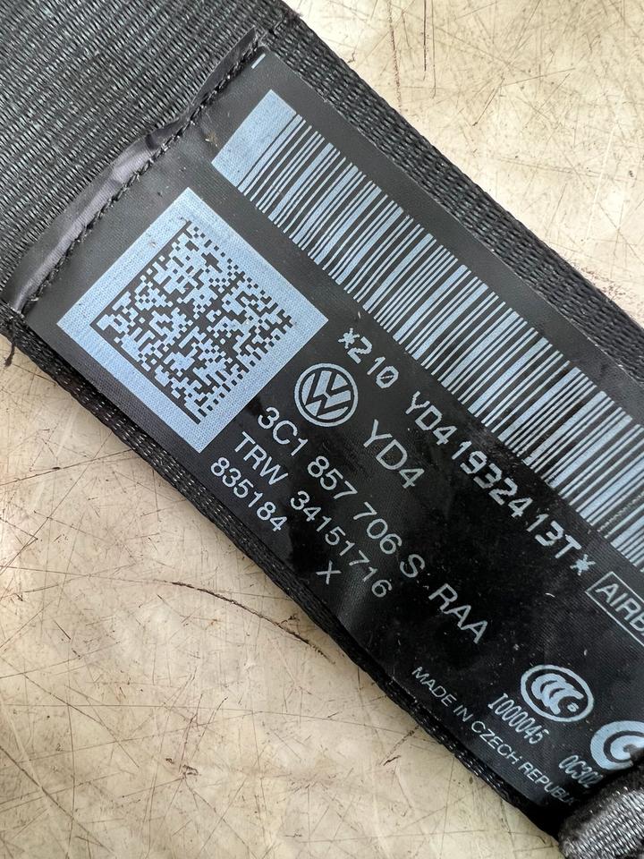 VW Passat B6 3C Sicherheitsgurt Gurt Vorne 3C1857706S – Bild 5