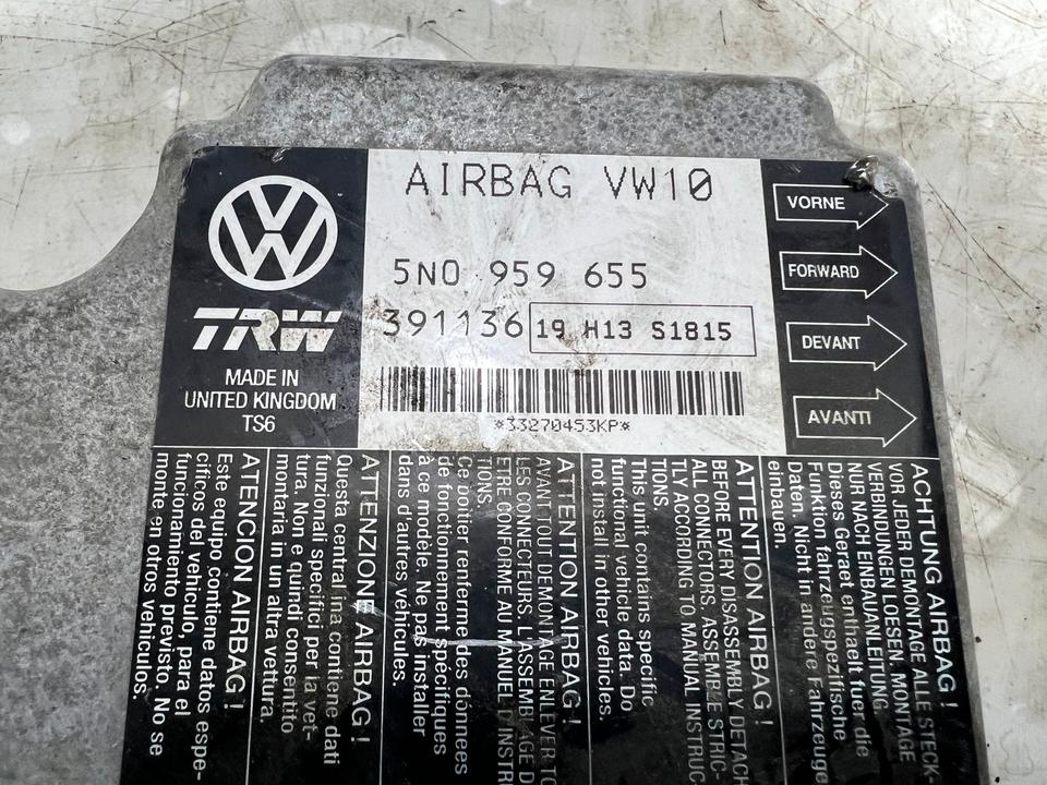 VW Passat B6 3C Airbag Steuergerät Airbagsteuergerät 5N0959655 – Bild 3