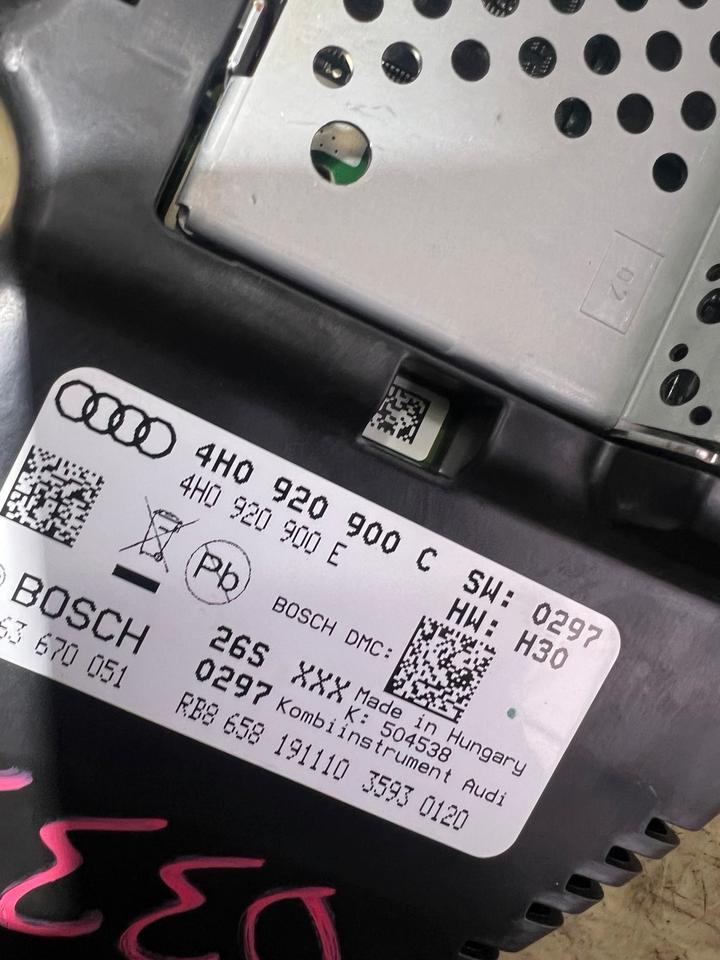 Audi A8 4H Tacho Tachometer Kombiinstrument 4H0920900C – Bild 7