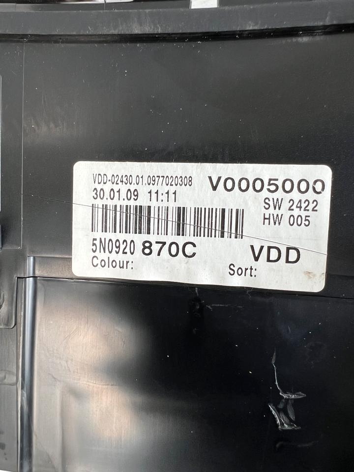 VW Tiguan 5N Tacho Tachometer Kombiinstrument 5N0920870C – Bild 6