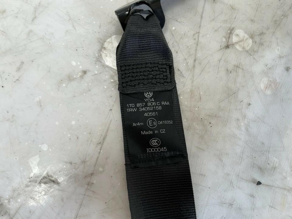 VW Touran 1T Sicherheitsgurt Gurt Hinten Rechts 1T0857806C – Bild 4
