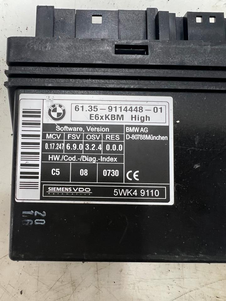 BMW 5er E60 E61 Steuergerät Steuereinheit 9114448 – Bild 3