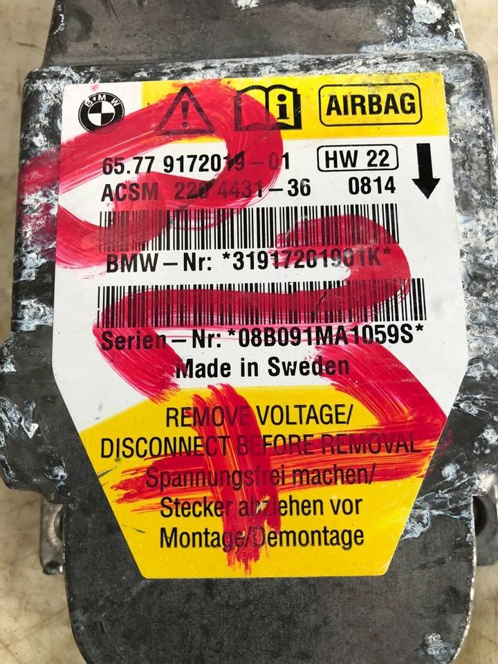 BMW 5er E60 E61 Airbagsteuergerät Airbag Steuergerät 9172019 – Bild 8