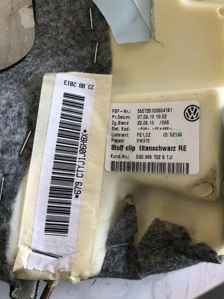 VW Golf 7 VII Seitenairbag Seitenpolster 5G0880442 – Bild 3