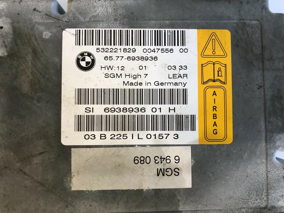 BMW 5er E60 E61 Airbagsteuergerät Airbagmodul 6938936 – Bild 4