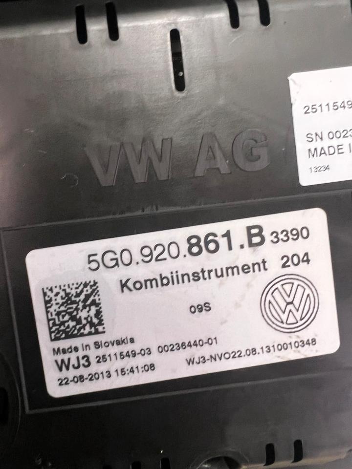VW Golf 7 VII Tacho Tachometer Kombiinstrument 5G0920861B – Bild 6
