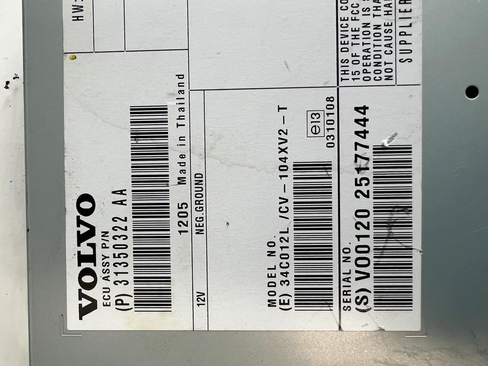 Volvo V60 T3 T4 Audio Verstärker 31350322AA – Bild 4