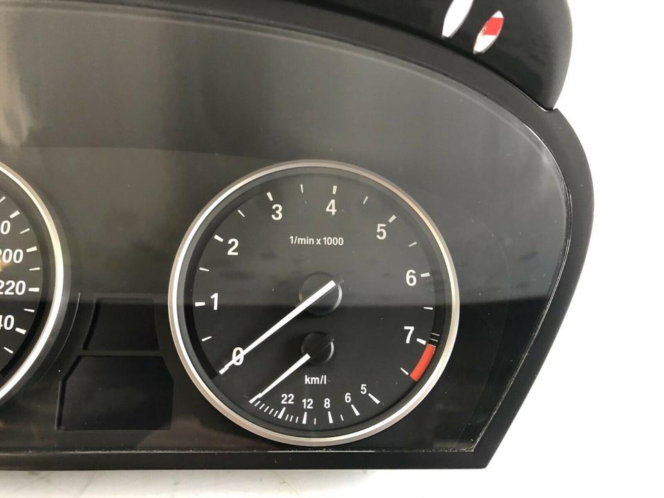 BMW 5er E60 E61 LCI Facelift Tacho Kombiinstrument Tachometer – Bild 4