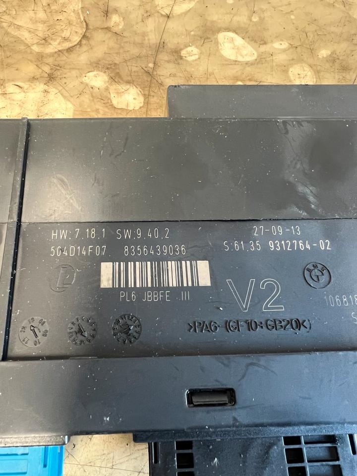 BMW 5er F10 F11 Komfortsteuergerät Bordnetzsteuergerät 9312764 – Bild 3