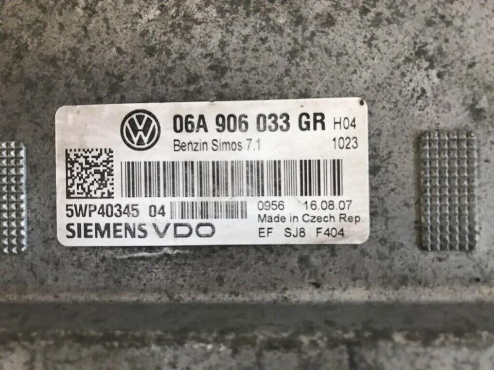 VW Audi Motorsteuergerät Steuergerät Golf Polo A3 8P 06A906033GR – Bild 3