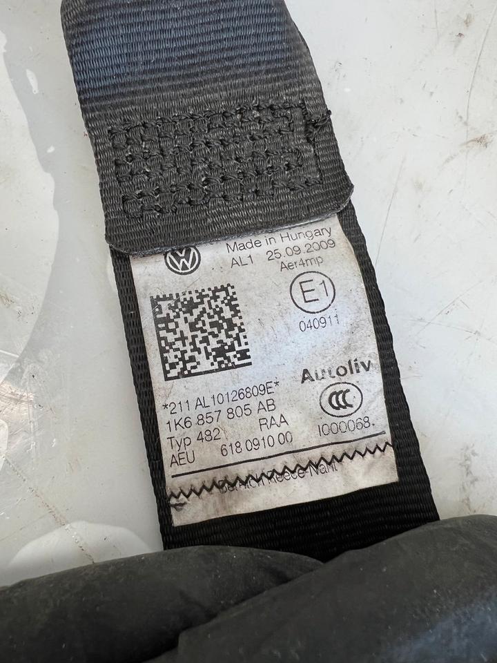 VW Golf 5 V Sicherheitsgurt Gurt Rechts Links 1K6857805 1K6857806 – Bild 6