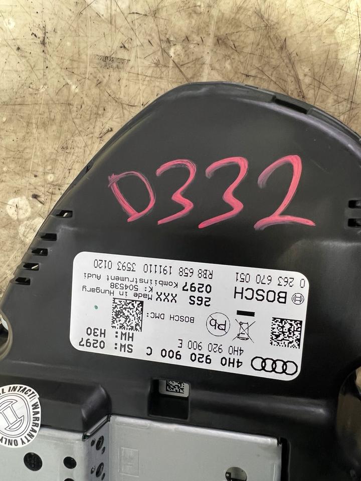 Audi A8 4H Tacho Tachometer Kombiinstrument 4H0920900C – Bild 5