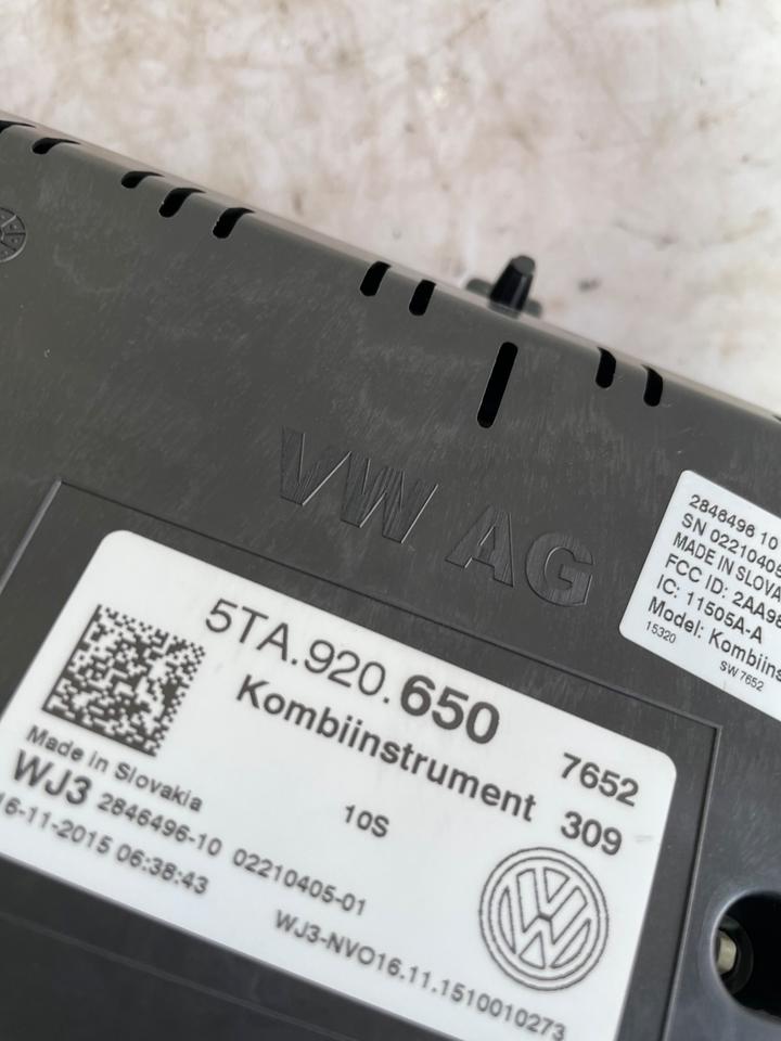 VW Touran 5T1 Tacho Tachometer Kombiinstrument 5TA920650 – Bild 5