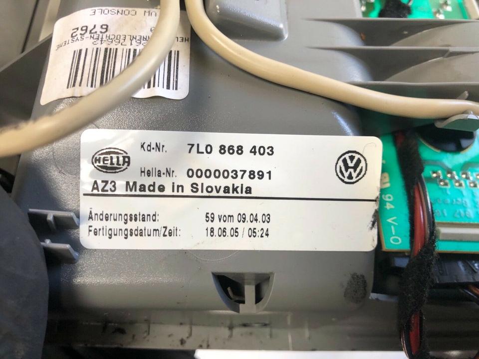 VW Touareg 7L Innenraumleuchte Leseleuchte 7L0868403 – Bild 8